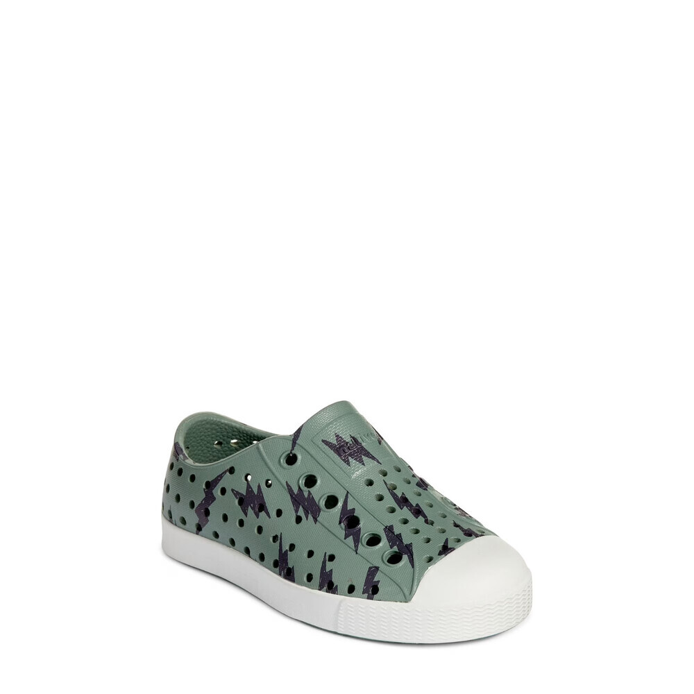 Native Shoes Jefferson Print Sneakers Toddlers Green Perforated Slip On ZAP428